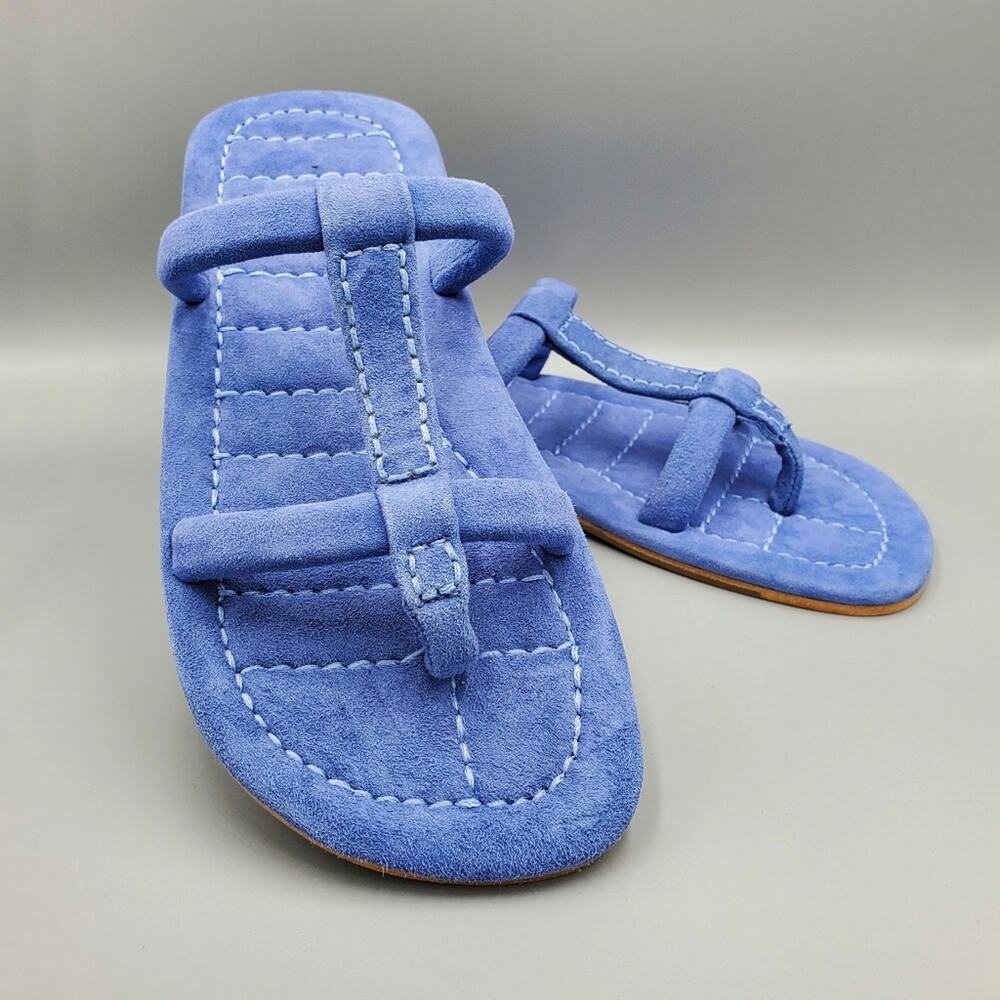 Free People Suede Hadden Sandal Size 6 and 6.5 in Lapis Blue
